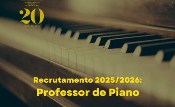 RECRUTAMENTO PROFESSOR DE PIANO 2025/2026